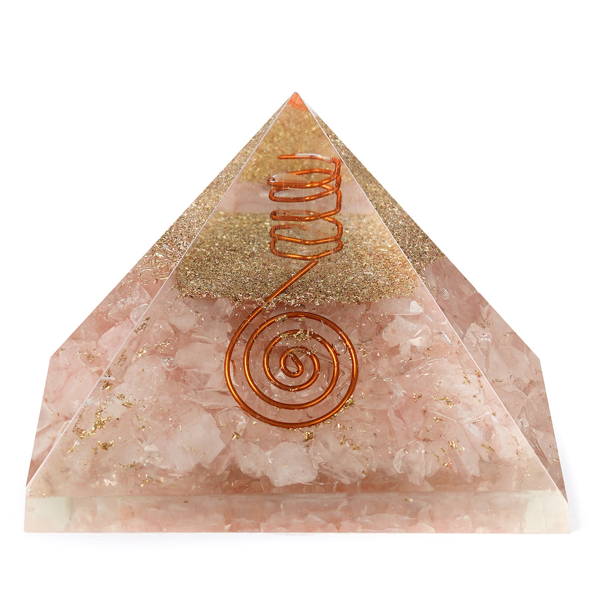 Rose Quartz Orgone Pyramid