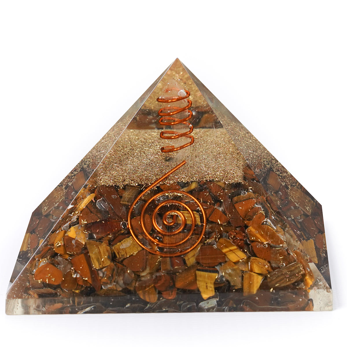 Tiger Eye Orgone Pyramid