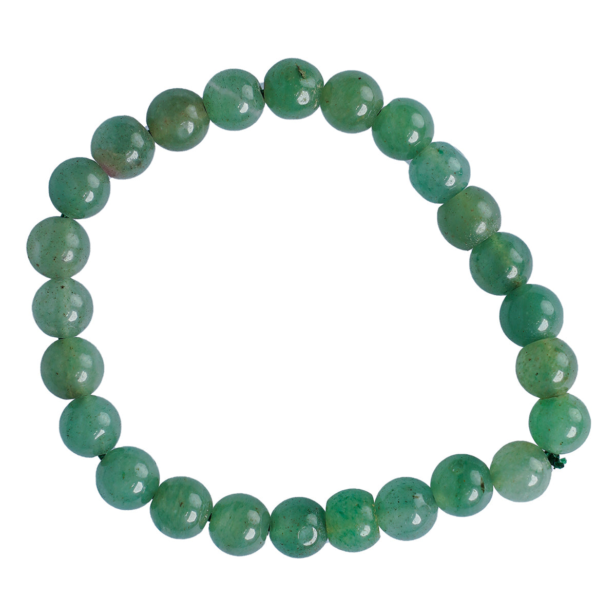 Green Aventurine Round Beads Bracelet