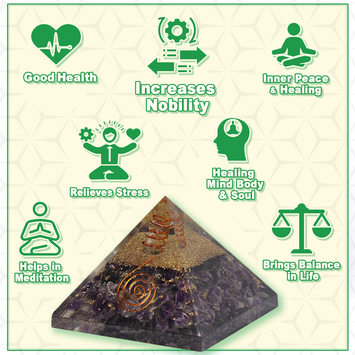 Amethyst Orgone Pyramid