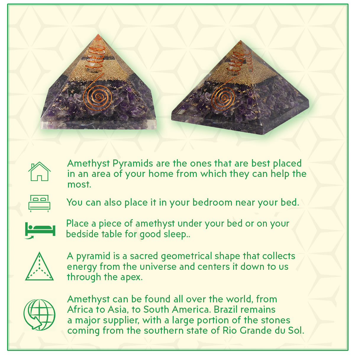 Amethyst Orgone Pyramid