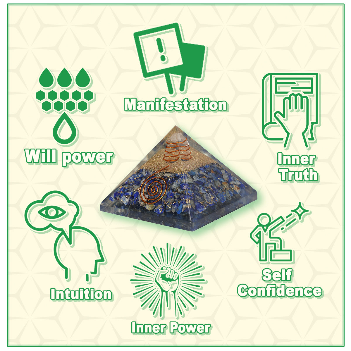 Lapis Lazuli Orgone Pyramid