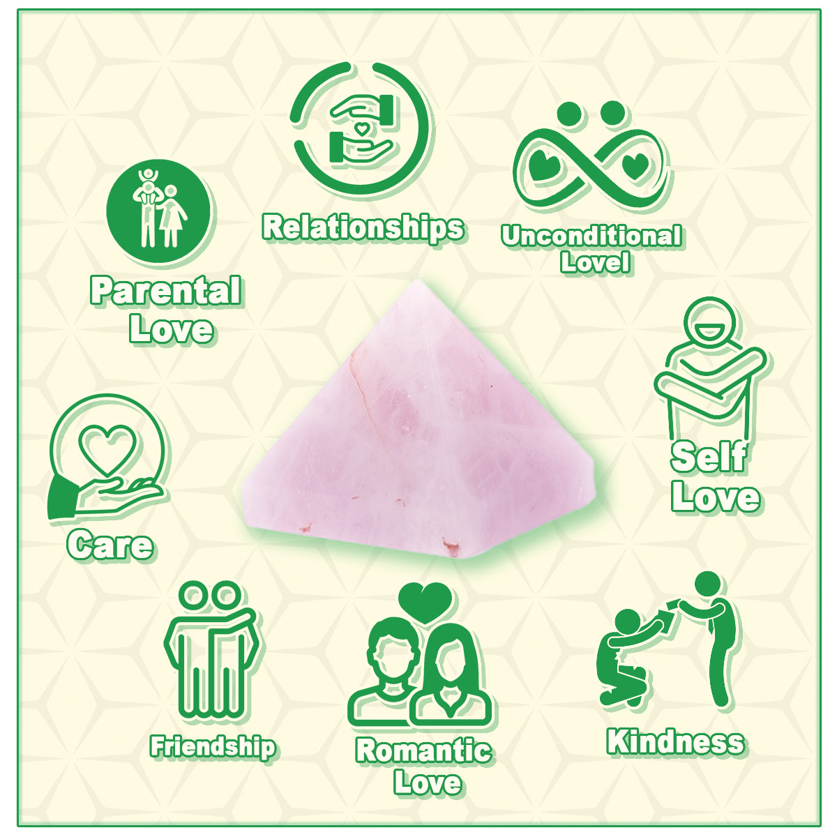 Rose Quartz Pyramid