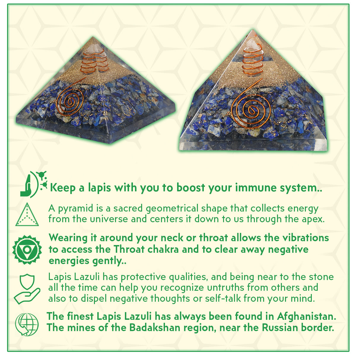 Lapis Lazuli Orgone Pyramid