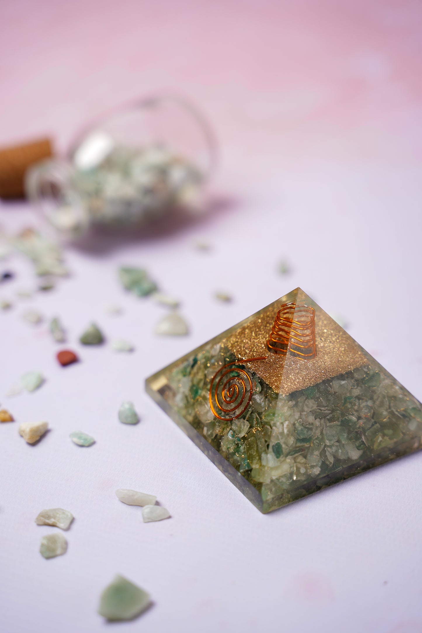 Green Aventurine Orgone Pyramid