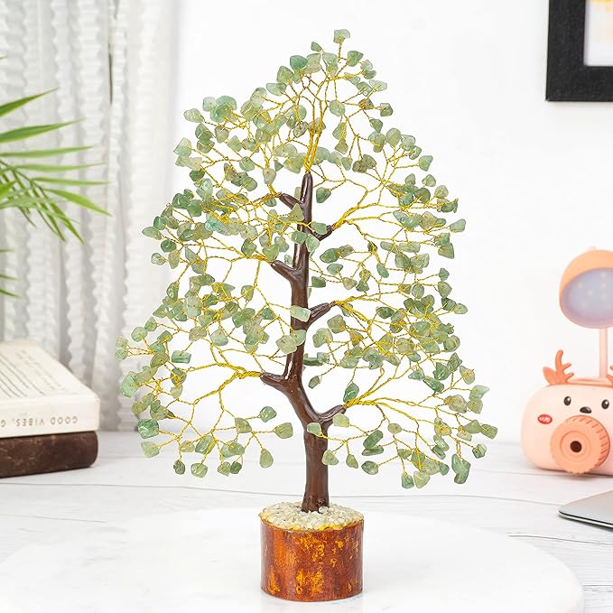 Green Jade Crystal Tree