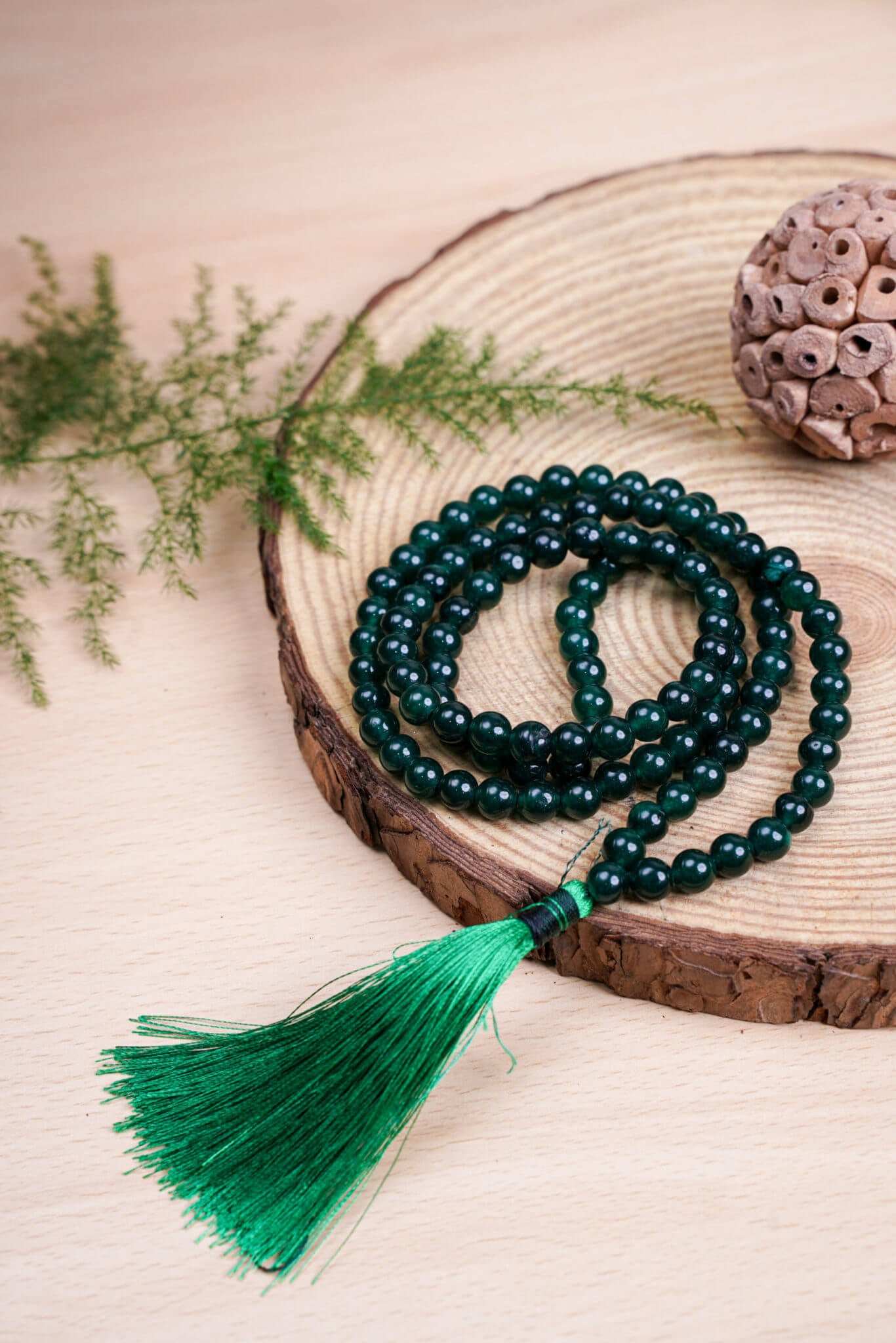 Green Jade Mala