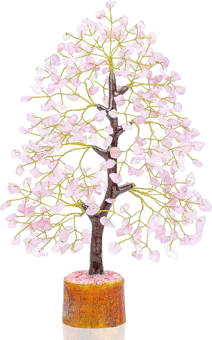 Rose Quartz Crystal Tree