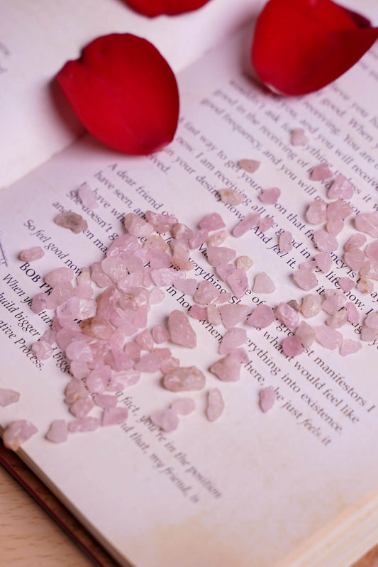 Rose Quartz Crystal Chips